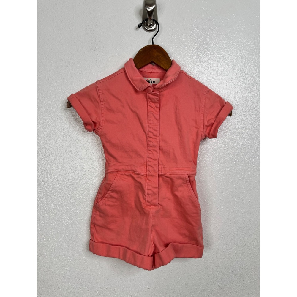 Mini Boden Girl's Coral Romper Size 4-5 yr